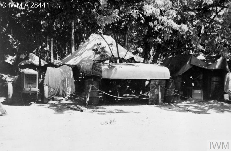 Royal Marines workshop on Gan island, Addu Atoll.